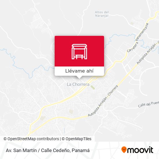 Mapa de Av. San Martín / Calle Cedeño