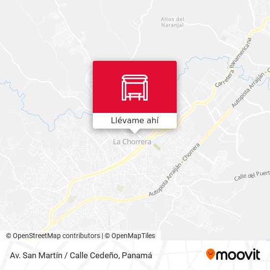 Mapa de Av. San Martín / Calle Cedeño