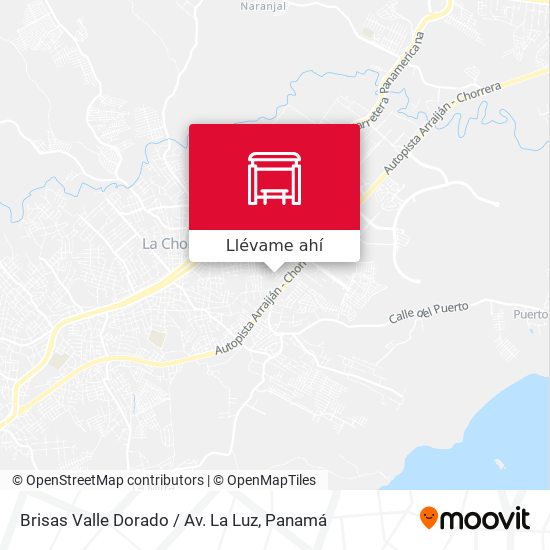 Mapa de Brisas Valle Dorado / Av. La Luz