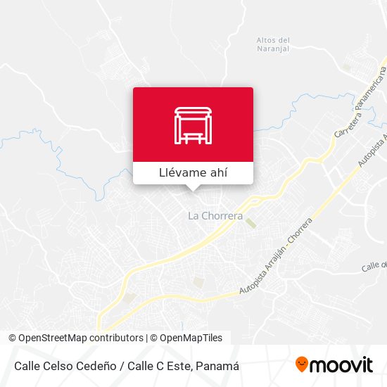 Mapa de Calle Celso Cedeño / Calle C Este