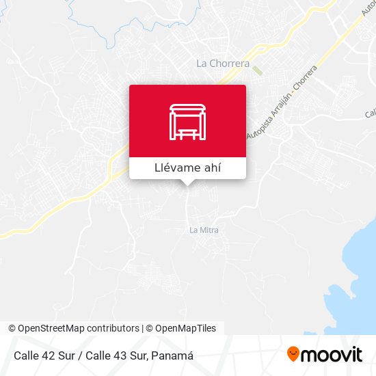 Mapa de Calle 42 Sur / Calle 43 Sur