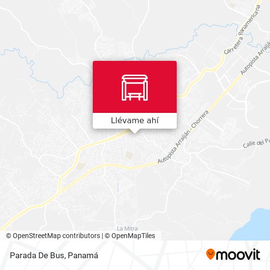 Mapa de Parada De Bus