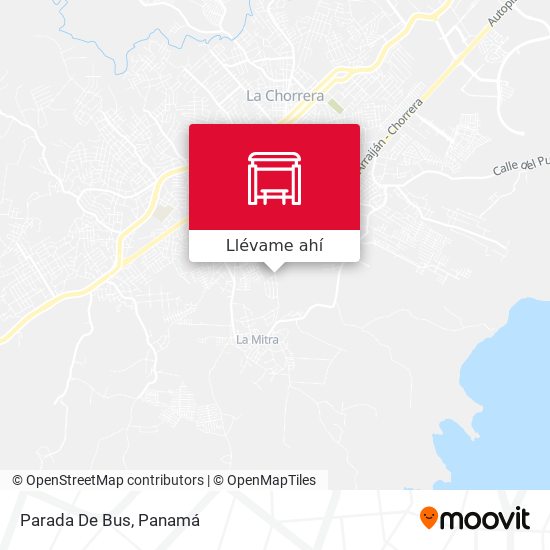 Mapa de Parada De Bus