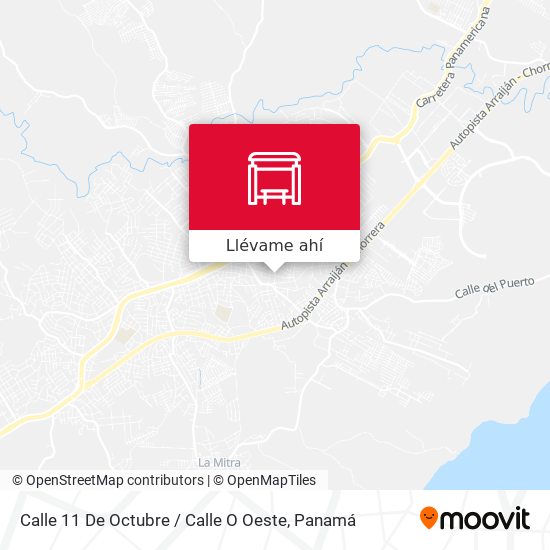 Mapa de Calle 11 De Octubre / Calle O Oeste