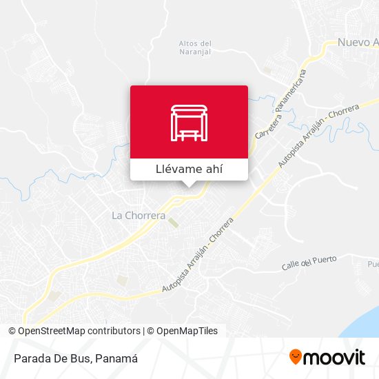 Mapa de Parada De Bus