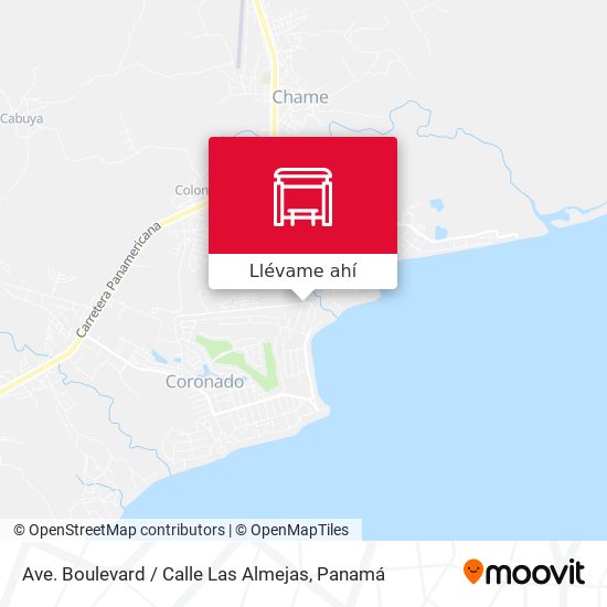 Mapa de Ave. Boulevard / Calle Las Almejas