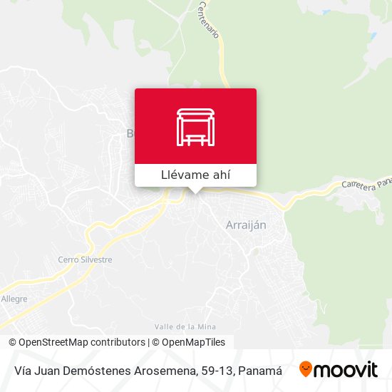 Mapa de Vía Juan Demóstenes Arosemena, 59-13