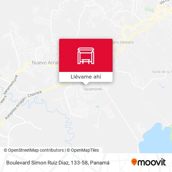 Mapa de Boulevard Simon Ruiz Diaz, 133-58