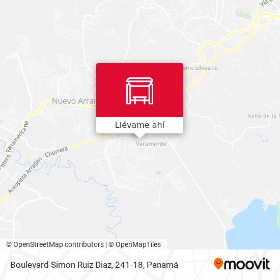 Mapa de Boulevard Simon Ruiz Diaz, 241-18