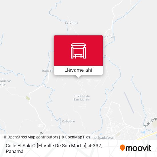 Mapa de Calle El Sala'O [El Valle De San Martín], 4-337