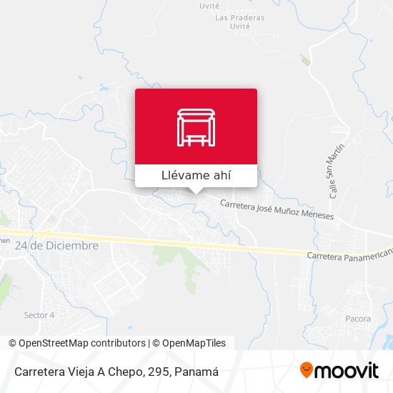 Mapa de Carretera Vieja A Chepo, 295