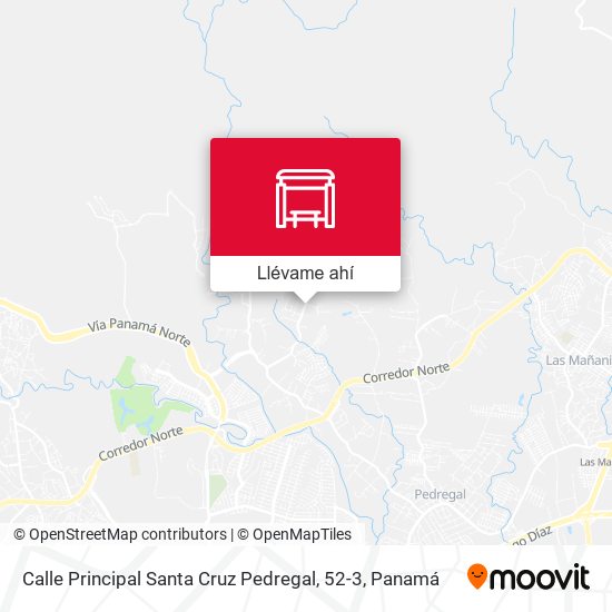 Mapa de Calle Principal Santa Cruz Pedregal, 52-3