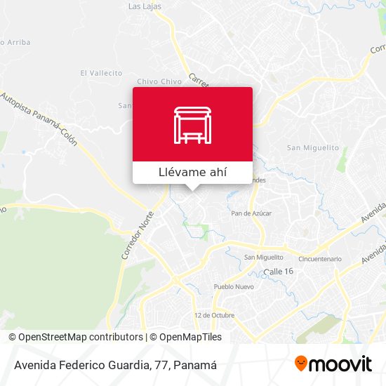 Mapa de Avenida Federico Guardia, 77