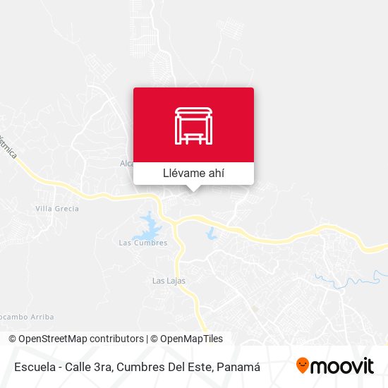 Mapa de Escuela - Calle 3ra, Cumbres Del Este