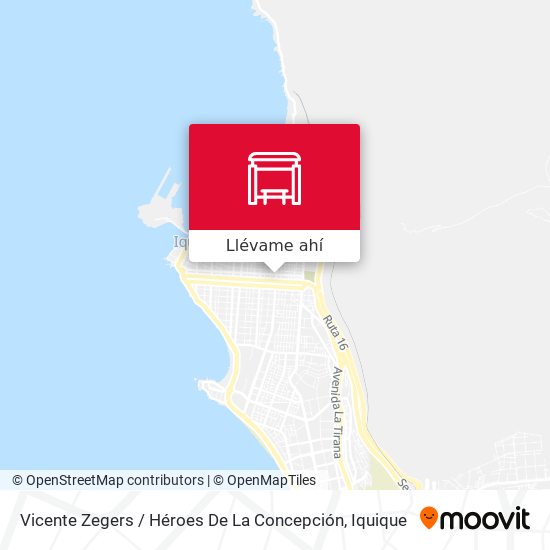 Mapa de Vicente Zegers / Héroes De La Concepción