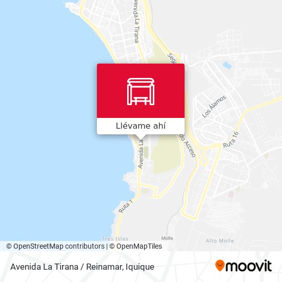 Mapa de Avenida La Tirana / Reinamar