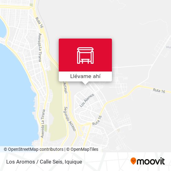Mapa de Los Aromos / Calle Seis