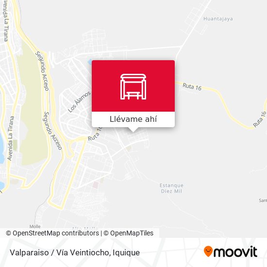 Mapa de Valparaiso / Vía Veintiocho