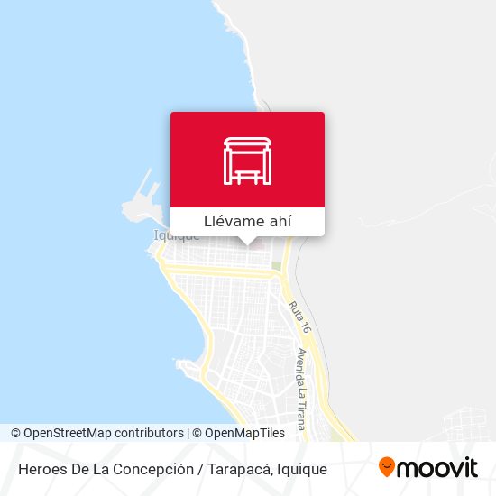 Mapa de Heroes De La Concepción / Tarapacá