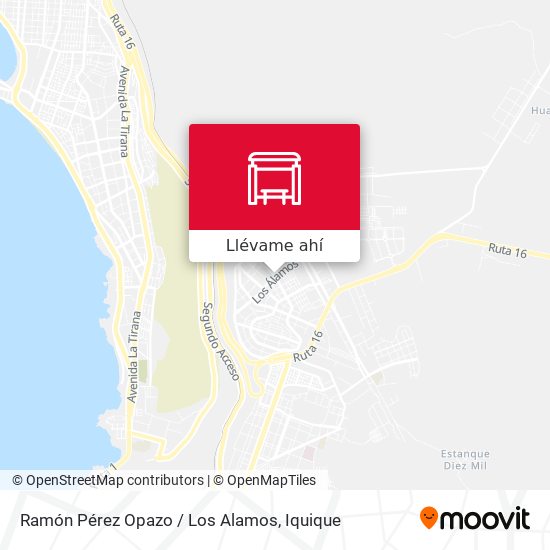 Mapa de Ramón Pérez Opazo / Los Alamos