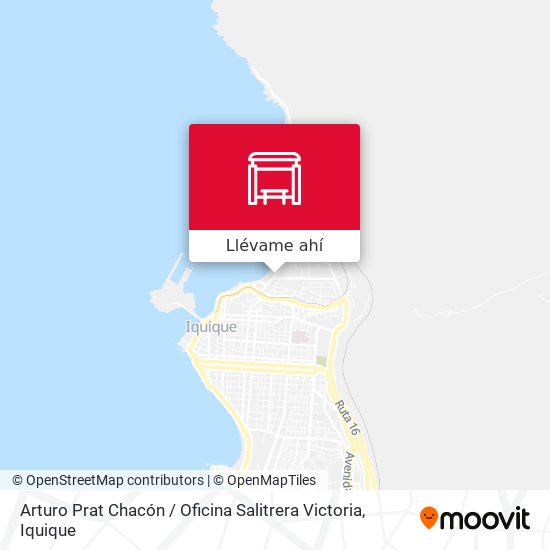 Mapa de Arturo Prat Chacón / Oficina Salitrera Victoria