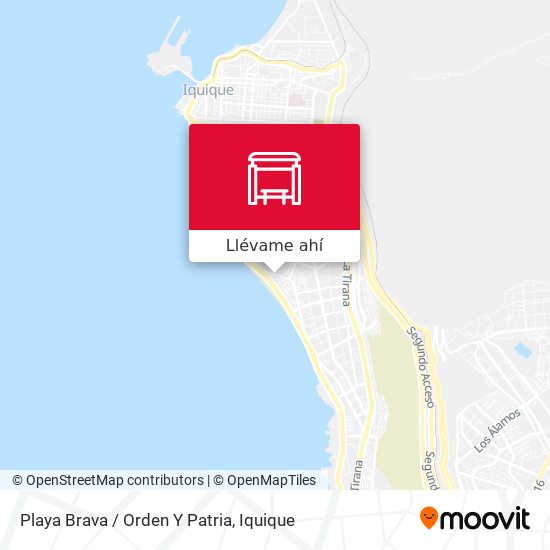 Mapa de Playa Brava / Orden Y Patria