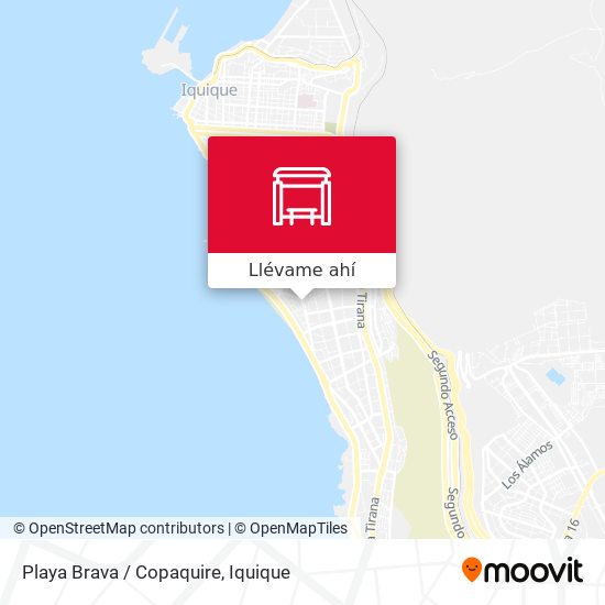 Mapa de Playa Brava / Copaquire
