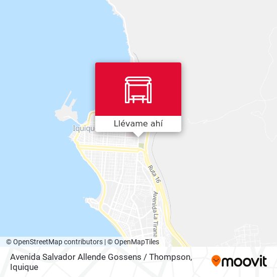 Mapa de Avenida Salvador Allende Gossens / Thompson