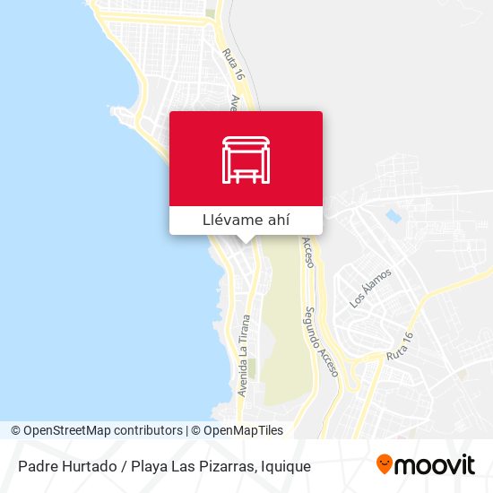 Mapa de Padre Hurtado / Playa Las Pizarras