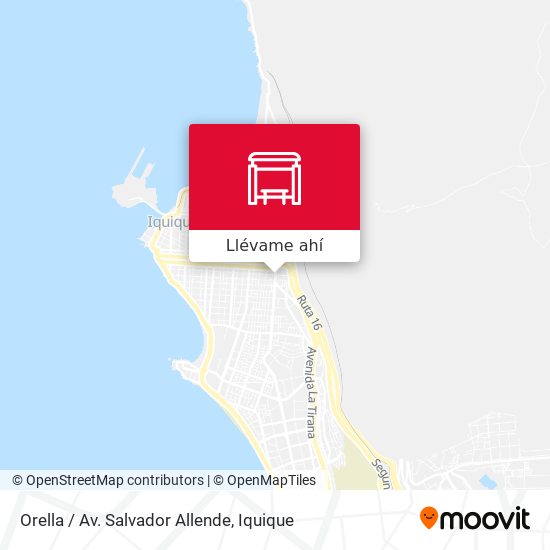 Mapa de Orella / Av. Salvador Allende