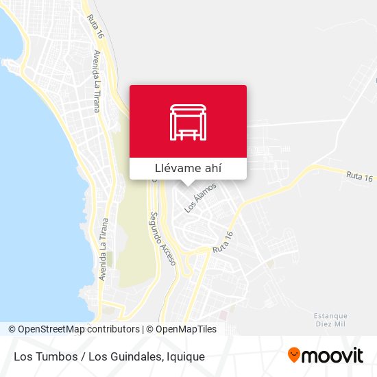 Mapa de Los Tumbos / Los Guindales