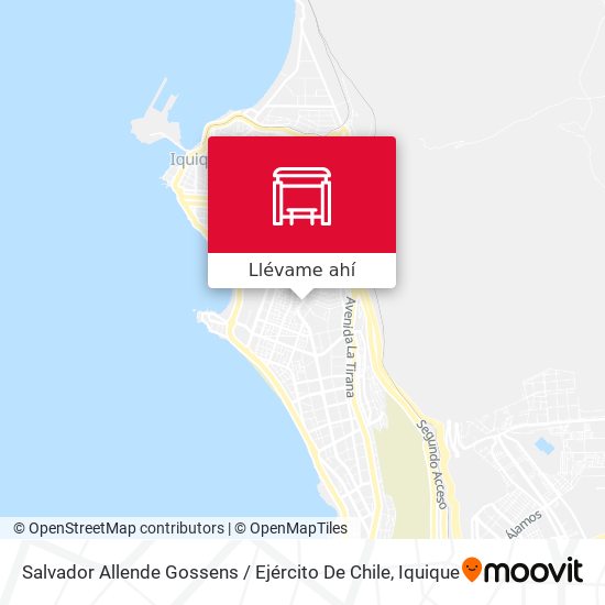 Mapa de Salvador Allende Gossens / Ejército De Chile