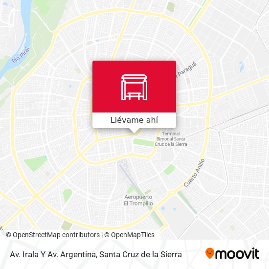Mapa de Av. Irala Y Av. Argentina