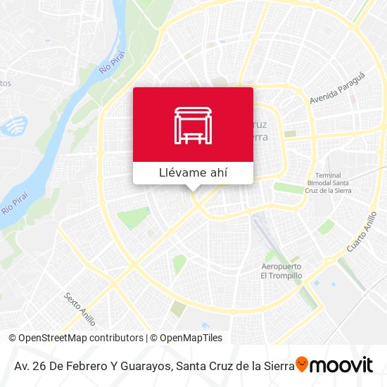 Mapa de Av. 26 De Febrero Y Guarayos