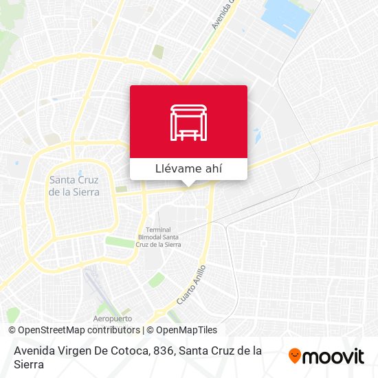 Mapa de Avenida Virgen De Cotoca, 836