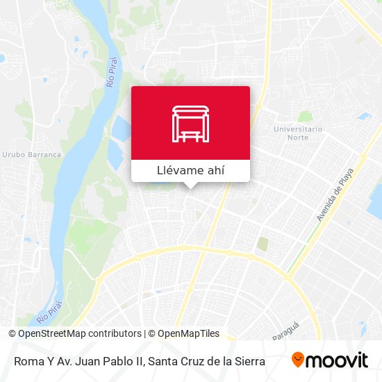 Mapa de Roma Y Av. Juan Pablo II