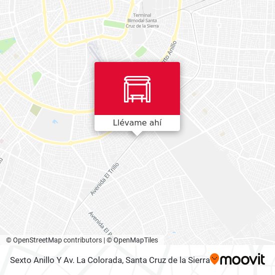 Mapa de Sexto Anillo Y Av. La Colorada