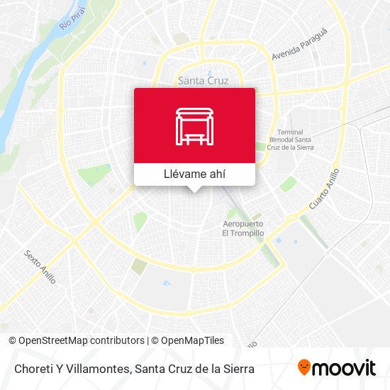 Mapa de Choreti Y Villamontes