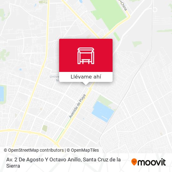 Mapa de Av. 2 De Agosto Y Octavo Anillo