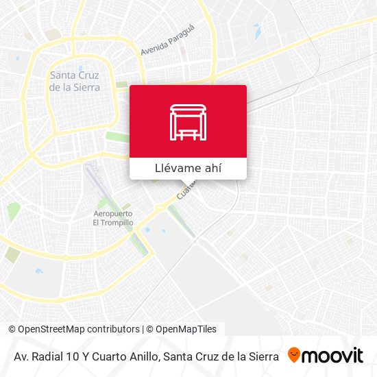 Mapa de Av. Radial 10 Y Cuarto Anillo