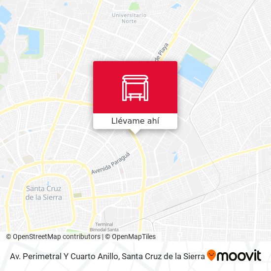 Mapa de Av. Perimetral Y Cuarto Anillo