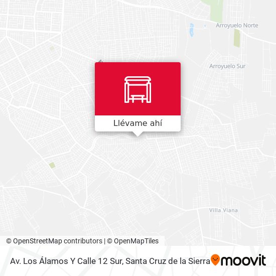 Mapa de Av. Los Álamos Y Calle 12 Sur