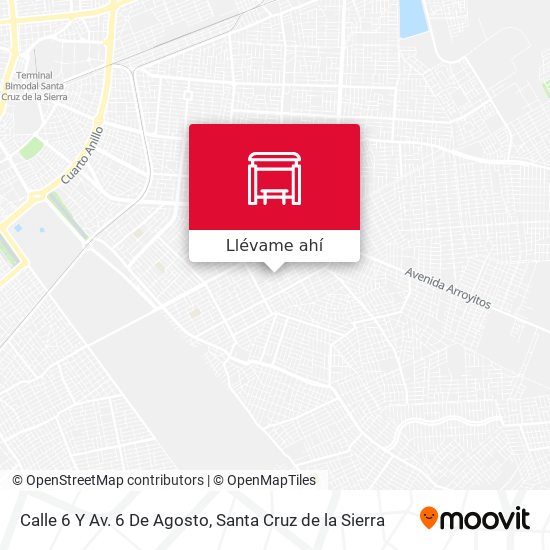 Mapa de Calle 6 Y Av. 6 De Agosto