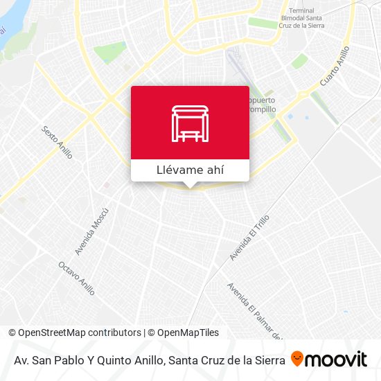Mapa de Av. San Pablo Y Quinto Anillo