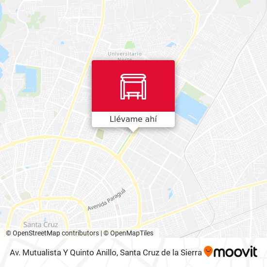 Mapa de Av. Mutualista Y Quinto Anillo