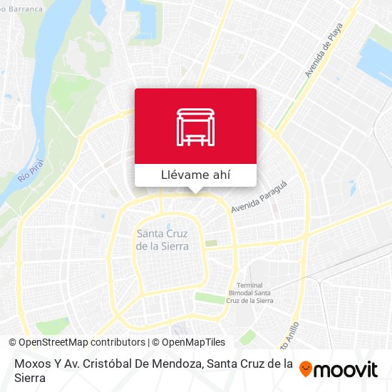 Mapa de Moxos Y Av. Cristóbal De Mendoza