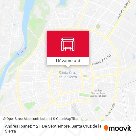 Mapa de Andrés Ibañez Y 21 De Septiembre