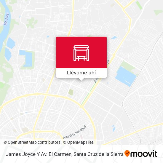 Mapa de James Joyce Y Av. El Carmen