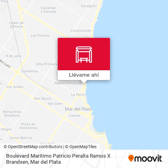 Mapa de Boulevard Marítimo Patricio Peralta Ramos X Brandsen