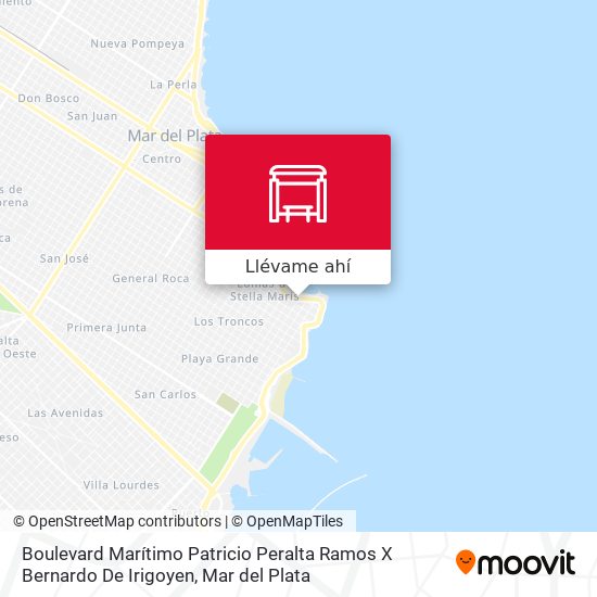 Mapa de Boulevard Marítimo Patricio Peralta Ramos X Bernardo De Irigoyen